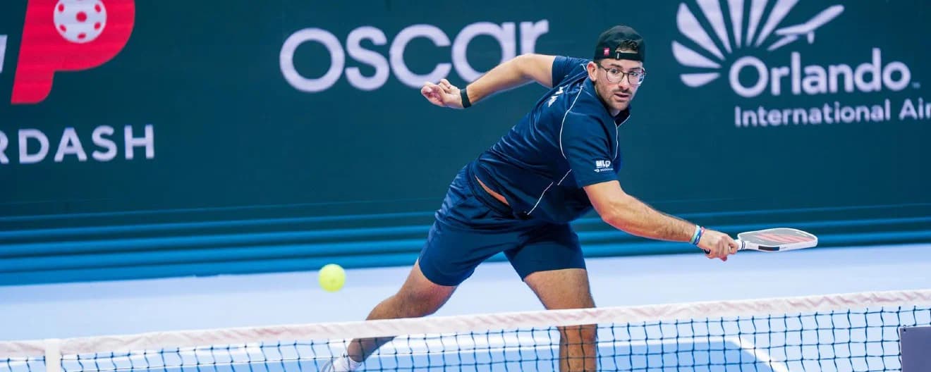 Anouar Braham competing for the Miami Pickleball Club during the 2026 Major League Pickleball season.