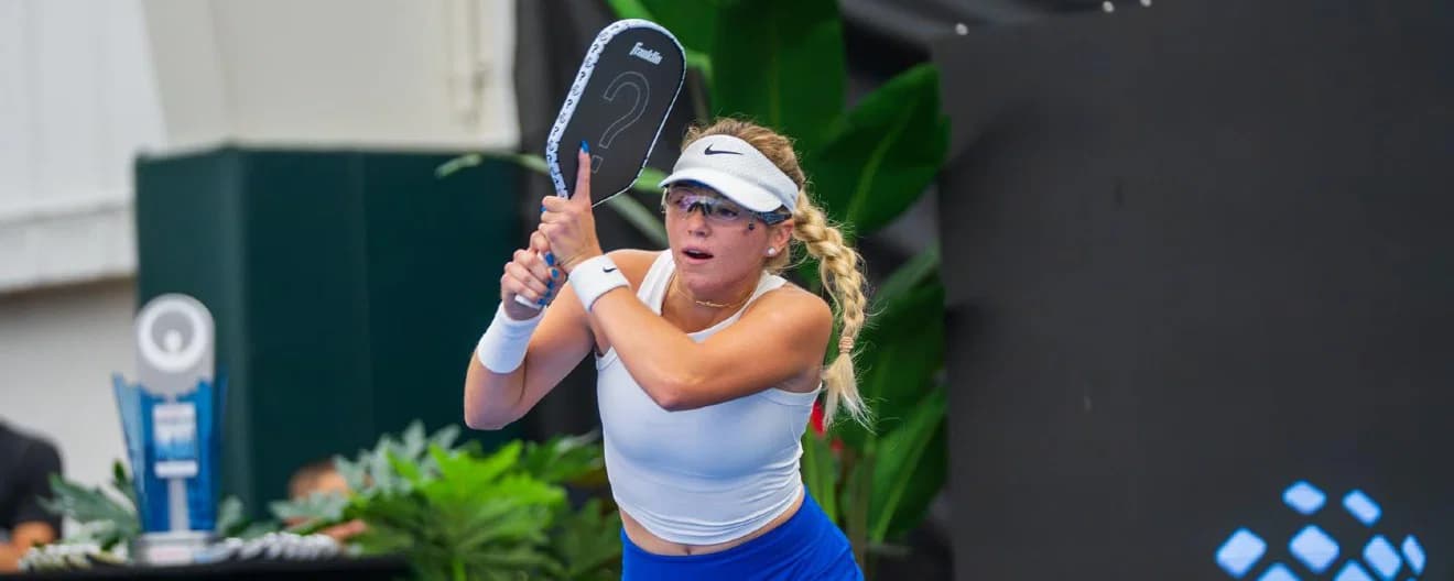 Anna Leigh Waters competing in Chicago on Championship Sunday.